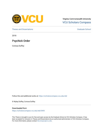Virginia Commonwealth University VCU Scholars Compass