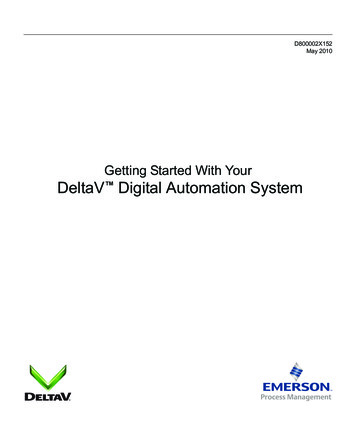Getting Started With Your DeltaV Digital Automation System