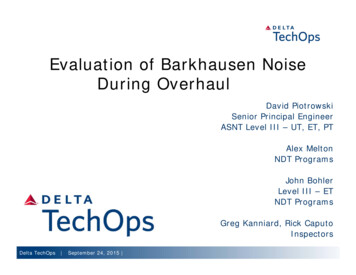Evaluation Of Barkhausen - Airlines