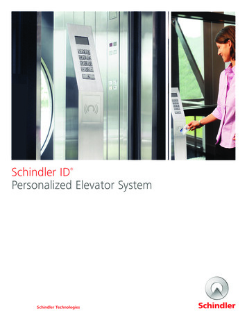 Schindler ID Personalized Elevator System