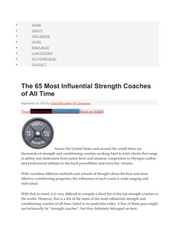 The 65 Most Influential Strength Coaches Of All Time