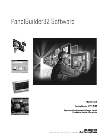2711-QS003D-EN-P, PanelBuilder32 Software Quick Start