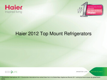 Haier 2012 Top Mount Freezers - Plessers
