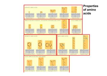 Properties Of Amino Acids - Uni-due.de