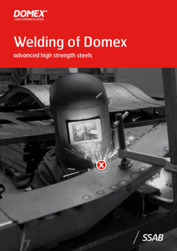 Welding Of Domex - SSAB