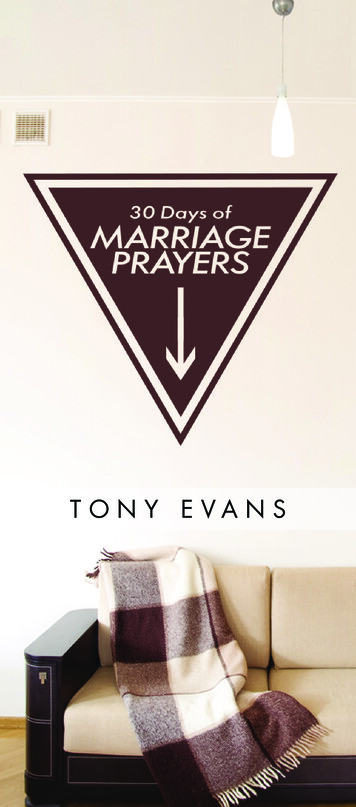 30 Days Of Marriage Prayers - Tony Evans