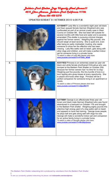 Baldwin Park Shelter Dogs Urgently Need Homes!!! 4275 .