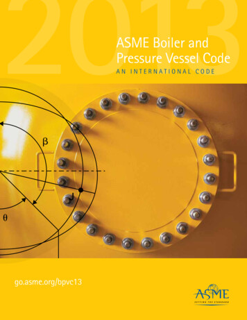 ASME Boiler And Pressure Vessel Code