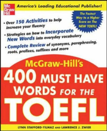 400 Must-Have Words For The TOEFL - Avayeshahir 