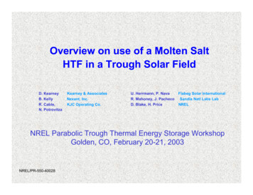 Overview On Use Of A Molten Salt HTF In A Trough Solar .