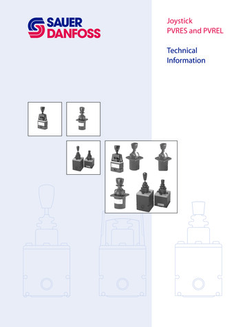 Joystick PVRES And PVREL Technical Information