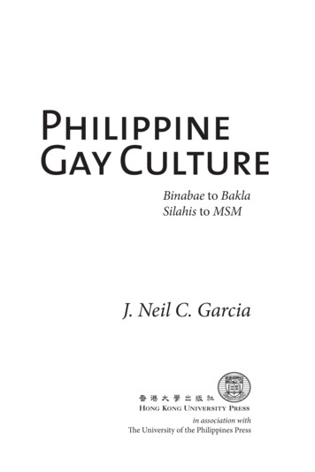 Philippine Gay Culture - University Of Hong Kong