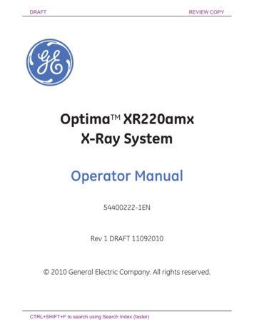 OptimaTM XR220amx X-Ray System - Usermanual.wiki