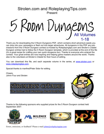 Present 5 Room Dungeons - Role Playing Tips
