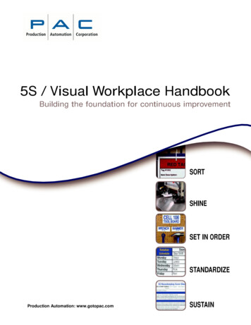 5S /VisualWorkplace Handbook - Gotopac 