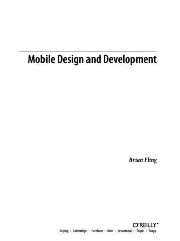 Mobile Design And Development - GBV