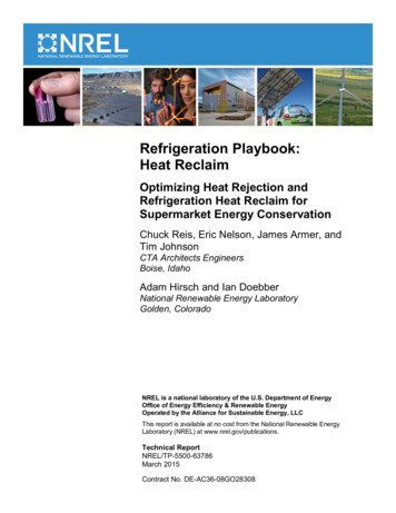 Refrigeration Playbook: Heat Reclaim