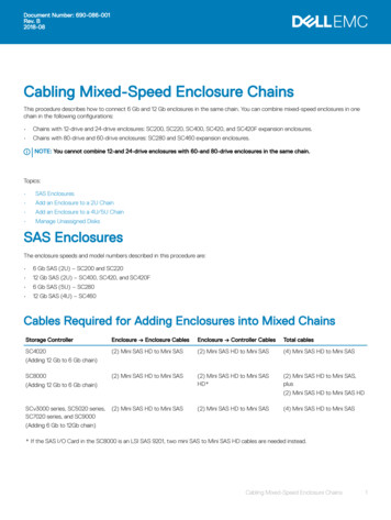 Cabling Mixed-Speed Enclosure Chains - Dell
