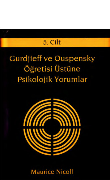 Gurdjieff Ve Ouspensky Öğretisi Üstüne Psikolojik Yorumlar 5