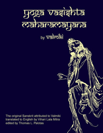 Yoga Vasishta Of Valmiki - MahaVideha