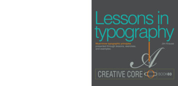 Lessons In Typography: Must-know Typographic Principles .