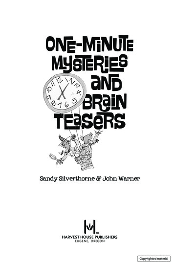 One-Minute Mysteries And Brain Teasers