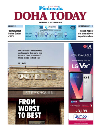 FROM WORST TO BEST - The Peninsula Qatar