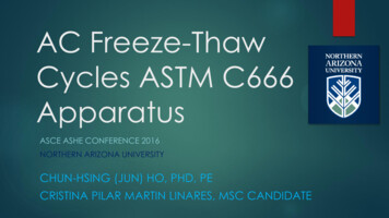 AC Freeze-Thaw Cycles ASTM C666 Apparatus