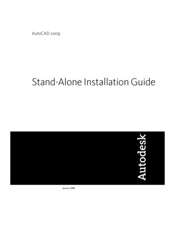 AutoCAD 2009 Stand-Alone Installation Guide