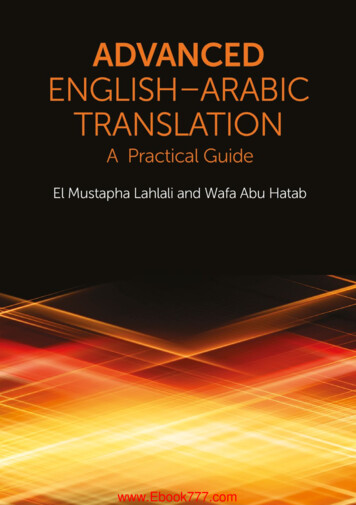Advanced English-Arabic Translation - WordPress 