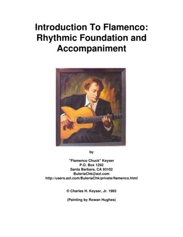 Introduction To Flamenco: Rhythmic Foundation And .