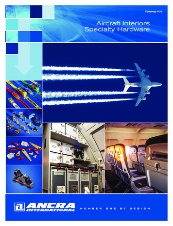 Aircraft Interiors Specialty Hardware