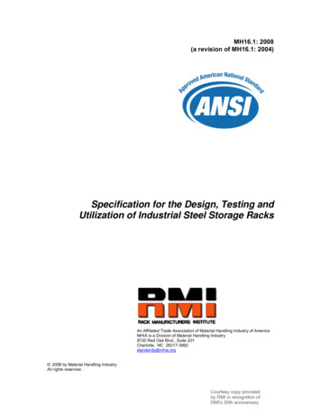 Specification For The Design, Testing And Utilization Of .