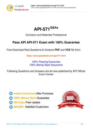 API-571Q&As - Pass4Lead