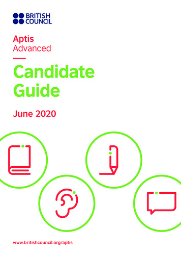 Aptis Advanced Candidate Guide - British Council