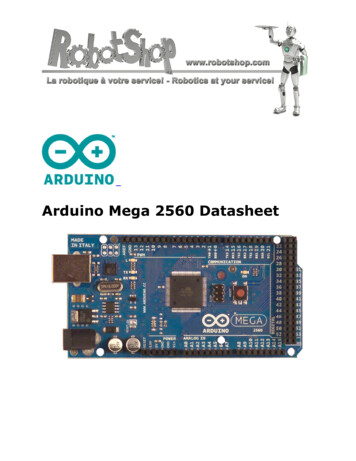 Arduino Mega 2560 Datasheet - RobotShop