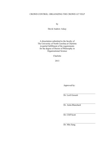 A Dissertation Submitted To The Faculty Of In Partial .