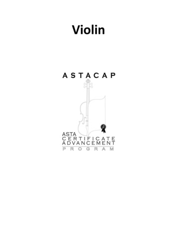 Violin - Mus492.weebly 