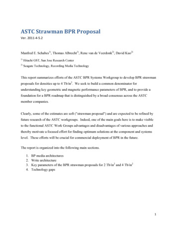 ASTC Strawman BPR Proposal - Idema 