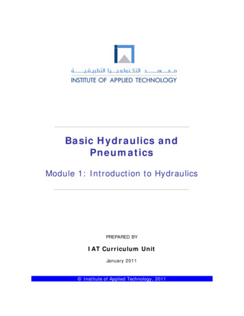 Basic Hydraulics And Pneumatics - Weebly