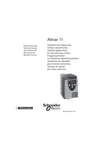 Altivar 11 - Plc