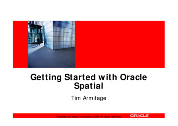 Getting Started With Oracle Spatial