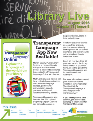 Transparent Language App Now Available!