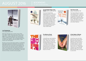 AUGUST 2016 BOOKNEWS - Hachette