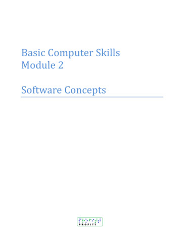 Basic Computer Skills Module 2 Software Concepts