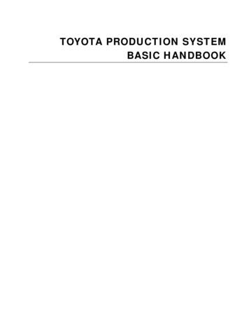 TOYOTA PRODUCTION SYSTEM BASIC HANDBOOK - Art Of Lean