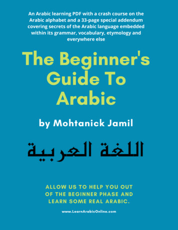 Beginners Guide To Arabic - Learn Arabic Online