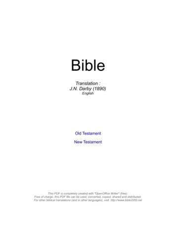 Bible : Version 'J.N. Darby (1890)' English