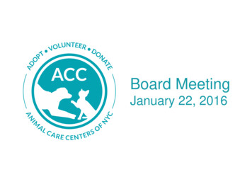 Board Meeting - Nycacc 