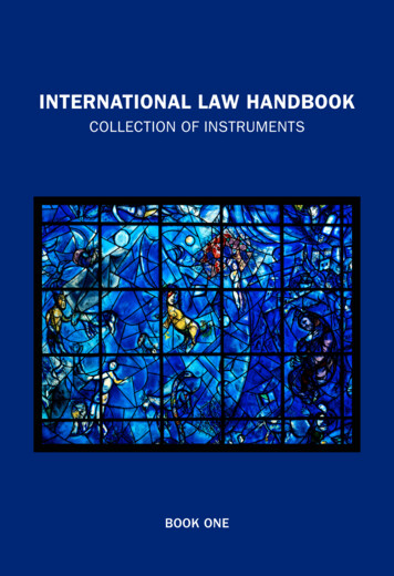INTERNATIONAL LAW HANDBOOK - United Nations